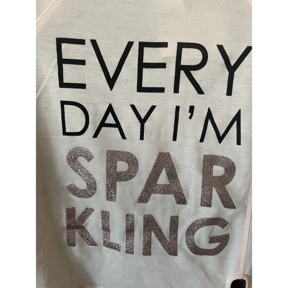 Sparkle Glitter Raglan Long Sleeve Top Leggings Pants 2 Pc Set Size M 10 - Picture 4 of 7